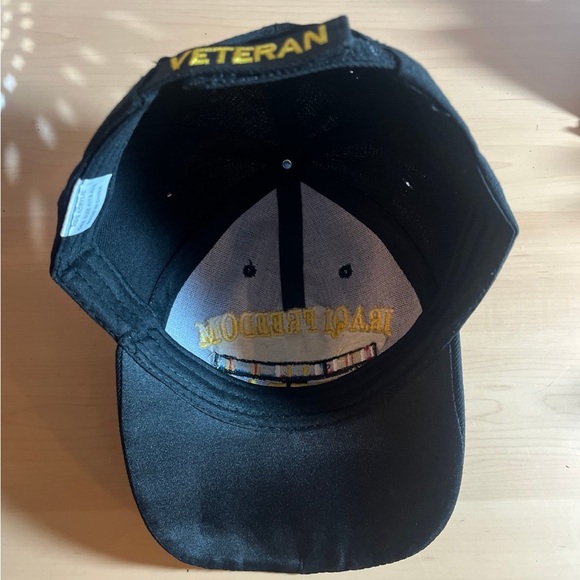 NWT Iraq Freedom Veteran Hat Men’s Cap Veteran Eagle Crest - Picture 6 of 7